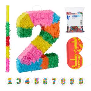 Pinata Set Zahl 2 50 x 51 x 15 cm