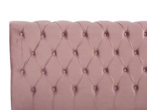 Doppelbett AVALLON Schwarz - Pink - 233 x 172 cm