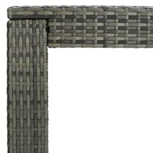 Bartisch 3005005 Grau - Kunststoff - Polyrattan - 61 x 111 x 141 cm