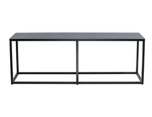 Sitzbank YORK Schwarz - Metall - 130 x 45 x 40 cm