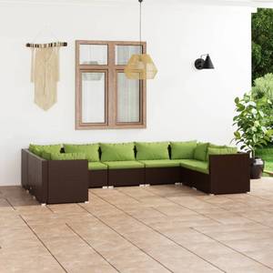 Salon de jardin (lot de 9) 3013633-23 Marron - Vert