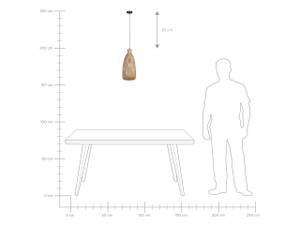 Lampe suspension LWELA Marron - Bambou - 23 x 48 x 23 cm