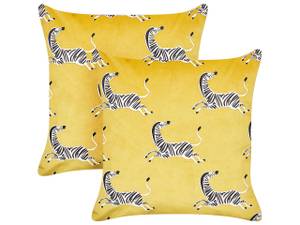 Coussin décoratif ACONITUM Jaune - Textile - 45 x 7 x 45 cm