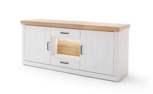 Sideboard Marlis 1 mit Beleuchtung Braun - Holzwerkstoff - Kunststoff - 181 x 78 x 47 cm