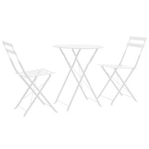 Bistro-Set (3-teilig) 296532 Weiß