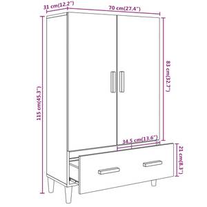 Highboard DE8955 Braun