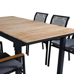 Gartenmöbel-Set Mexico Schwarz - Rattan - 90 x 74 x 160 cm