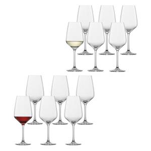 Rotwein- Weißweingläser Taste 12er Set Glas - 1 x 1 x 1 cm