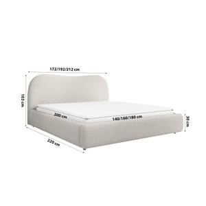 Doppelbett Bonellfedern Sollia Beige - Breite: 192 cm