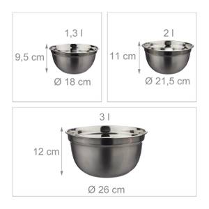 Küchen Set 12-teilig Silber - Metall - 26 x 12 x 26 cm