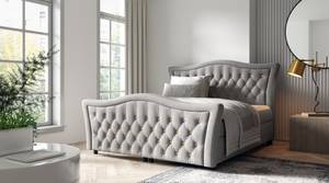 Boxspringbett GLOSSIO Grau