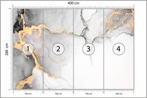 Papier Peint MARBRE Motif Moderne 400 x 280 x 280 cm