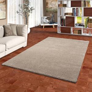 Hochflor Shaggy Teppich Palace Taupe - 100 x 100 cm
