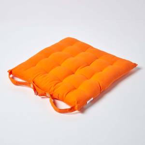 Sitzkissen mit Bändern Knopfverschluss Orange