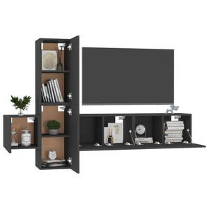 TV-Schrank 5er Set D510 Schwarz - Tiefe: 60 cm