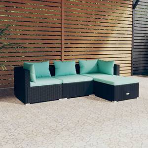 Garten-Lounge-Set (4-teilig) 3013632-7 Schwarz - Blau - Hellblau - Höhe: 30 cm