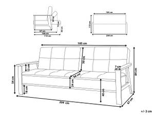 Schlafsofa TJORN Beige - Eiche Hell