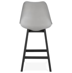 Tabouret De Bar CAMILA Noir - Gris - Chêne foncé