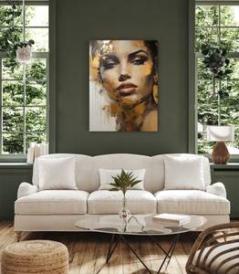 Image Canvas VISAGE De Femme Abstraction 20 x 30 x 30 cm