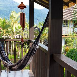 Relaxdays Carillon à Vent en Bambou, rappelle Les Petites cabanes