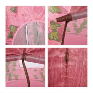 Spielzelt Mädchen Schloss Grün - Pink - Kunststoff - Textil - 102 x 142 x 102 cm