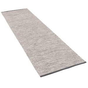 Baumwolle Kelim Teppich Läufer Easy Grau - Textil - 90 x 1 x 160 cm