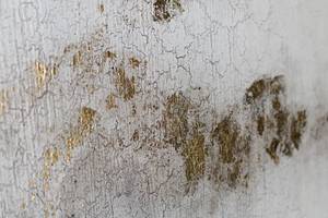 Acrylbild handgemalt Riddle of the Fog Grau - Massivholz - Textil - 150 x 50 x 4 cm