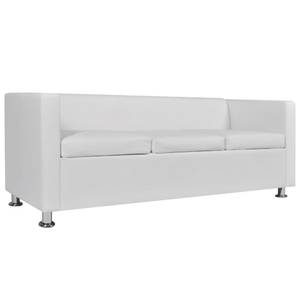 3-Sitzer-Sofa DE856 Weiß - Kunststoff - 63 x 63 x 170 cm