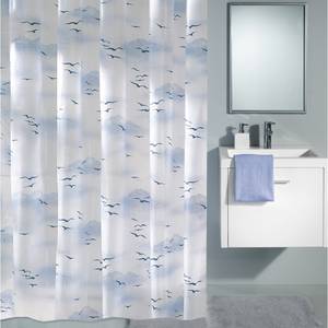 Duschvorhang 147456 Blau - Textil - 180 x 1 x 200 cm