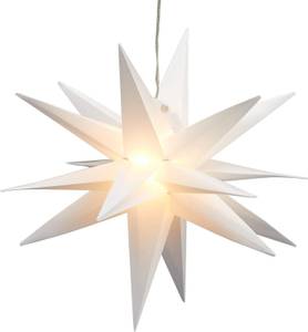 Stern Weihnachtsstern LED Ø 35 cm in&out Weiß - Kunststoff - 35 x 35 x 50 cm