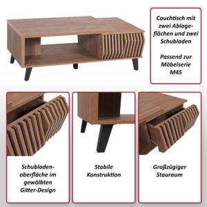 Couchtisch M45 Braun - Holzart/Dekor - Holz teilmassiv - 120 x 44 x 65 cm