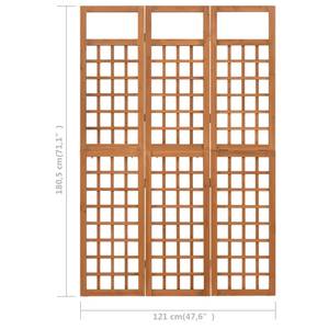 Paravent 3006247 Braun - Breite: 121 cm