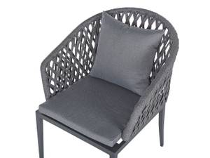 Chaise de jardin LIPARI Gris - Métal - 56 x 89 x 62 cm