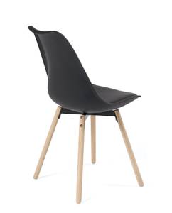 Chaise scandinave MIA (lot de 4) Noir - Lot de 4