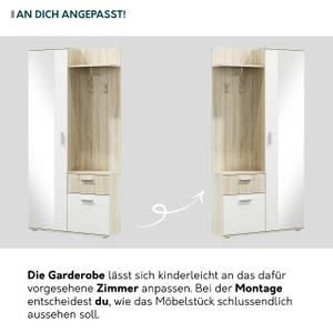 Garderobenschrank Lux Eiche