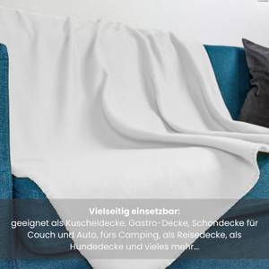 Fleecedecke basic Polar-Fleece Weiß