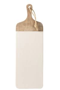 Planche rectangulaire manguier blanc Blanc - Bois massif - 10 x 10 x 10 cm