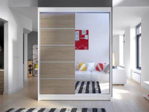 Kleiderschrank Camino III mit Led Eiche Dekor