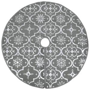 Christbaumdecke 3009787 Grau - 90 x 90 cm