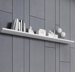 Wandregal Aitana E3 Weiß - Holzwerkstoff - 180 x 3 x 20 cm
