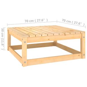 Fußhocker (2er Set) Holz