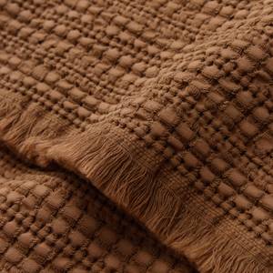 Tagesdecke Anuda Braun - Textil - 130 x 1 x 190 cm