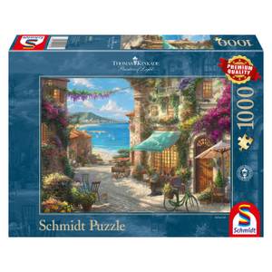 Puzzle Café an der italienischen Riviera Papier - 28 x 6 x 38 cm