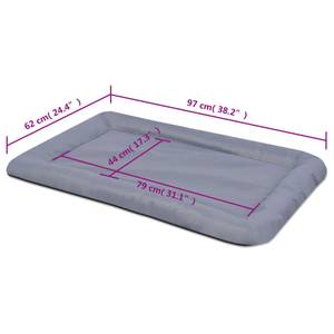 Matelas pour chiens 293851 Gris - 62 x 97 cm