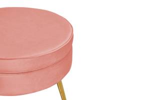 Sitzpouf Stonebridge Pink - Textil - 52 x 41 x 52 cm