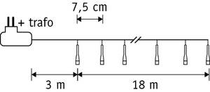 Lichterkette 240 LED Tiefe: 1800 cm