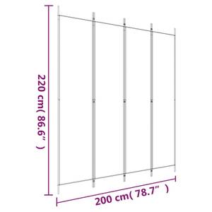 Raumteiler 3015998-2 (4-teilig) Weiß