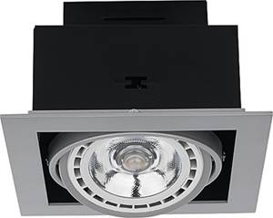 Einbaustrahler DOWNLIGHT Grau - Metall - 19 x 19 x 19 cm