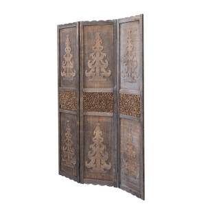 Paravent rustique en 3 parties 1890 Marron - En partie en bois massif - 120 x 170 x 2 cm