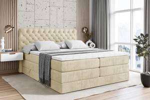 Boxspringbett BOXI8 KING Ecru - Breite: 160 cm